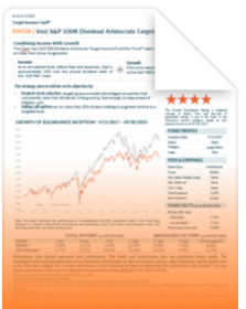 Vest - S&P 500® Dividend Aristocrats Target Income Fund fact sheet